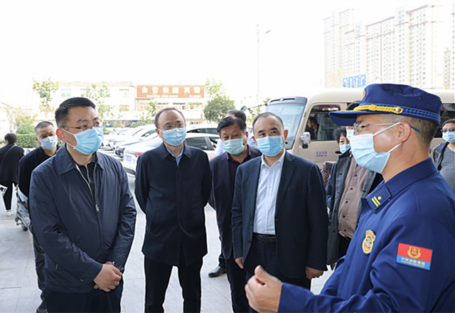 杨松涛调研安全生产,疫情防控和社会稳定工作