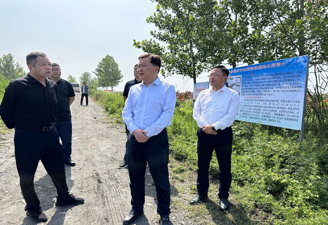 彭飞专题调研朱仙庄仙湖塌陷区治理工作